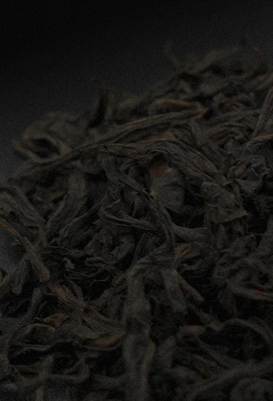 Close up of Fo Shou tea leaves