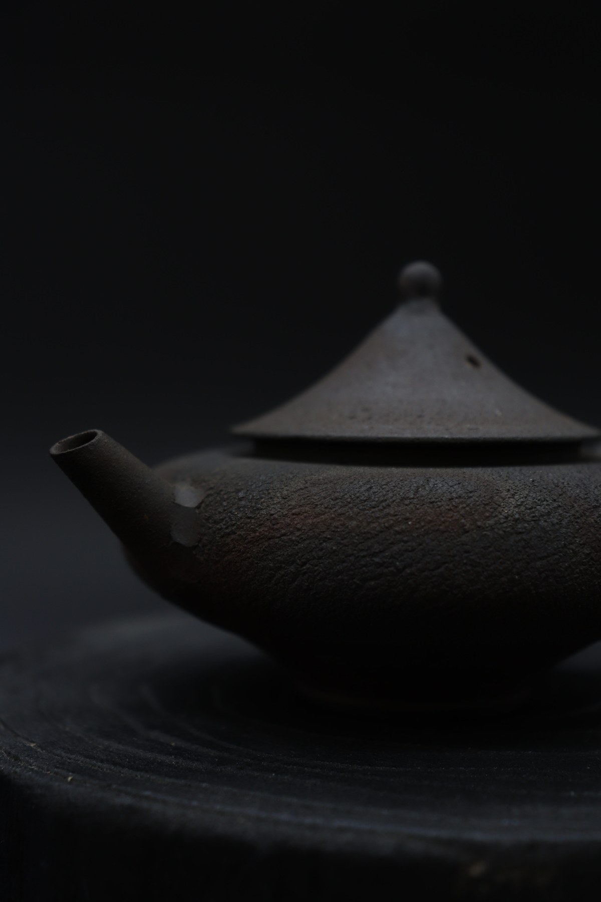 Lamp Teapot in low light